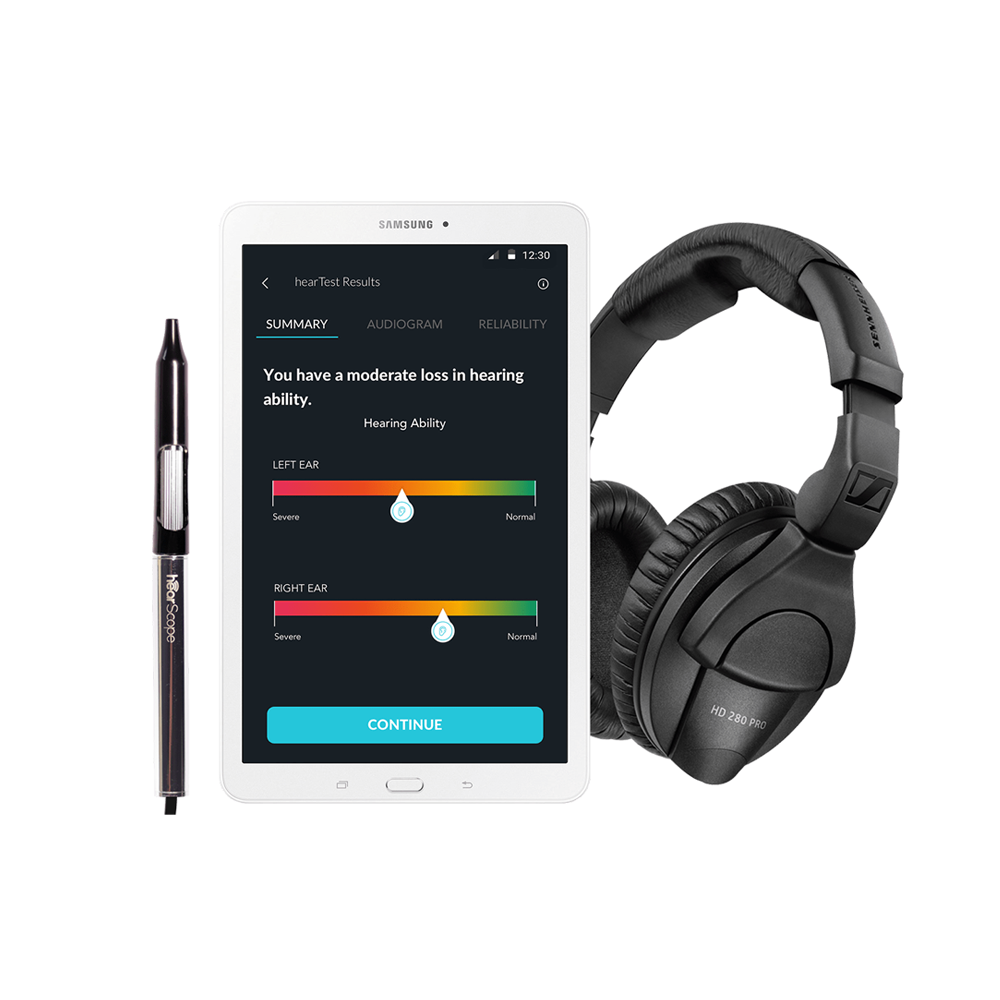 COVID-19 HEARING CARE SOLUTION | AT-HOME OR REMOTE ACCESS TO TESTING FOR TELEHEALTH WITH HEARX SELF TEST KIT